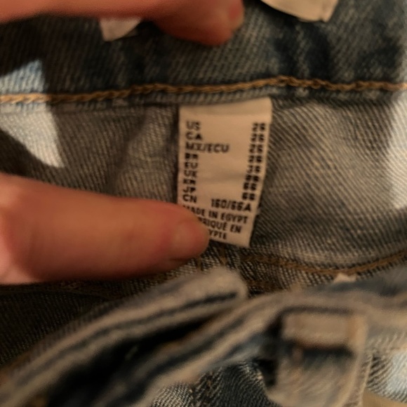 Forever 21 size 26 high rise boot cut with slit at hem front patch pockets - Picture 5 of 12